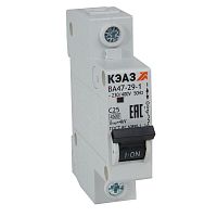 Выключатель автоматический модульный 4.5кА ВА47-29-1C10-УХЛ3 | код.318195 | КЭАЗ